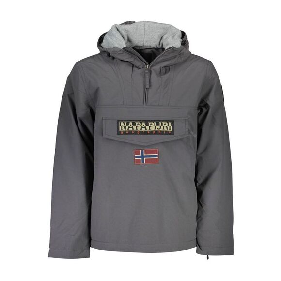 Napapijri Grigio Polyamide Men's Men's Jacket